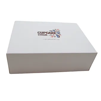 Custom White Gift Boxes Art Card Paper Boxes with Lids for Small Cupcake Boxes