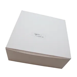 Custom White Gift Boxes Art Card Paper Boxes with Lids for Small Cupcake Boxes